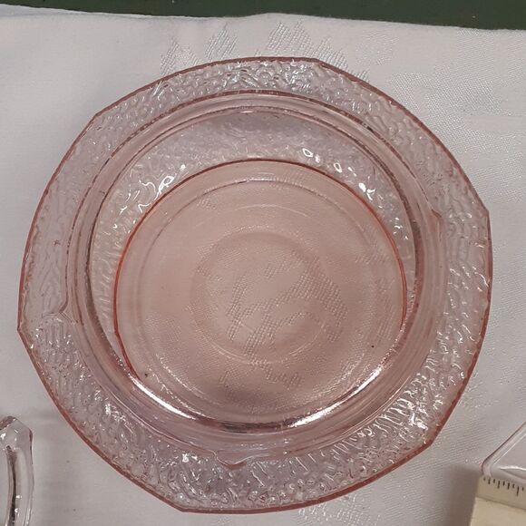 Fostoria pink depression glass items.3 pc bundle - Picture 8 of 11